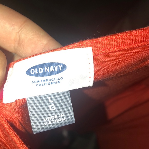 orange short sleeved top - Picture 3 of 3